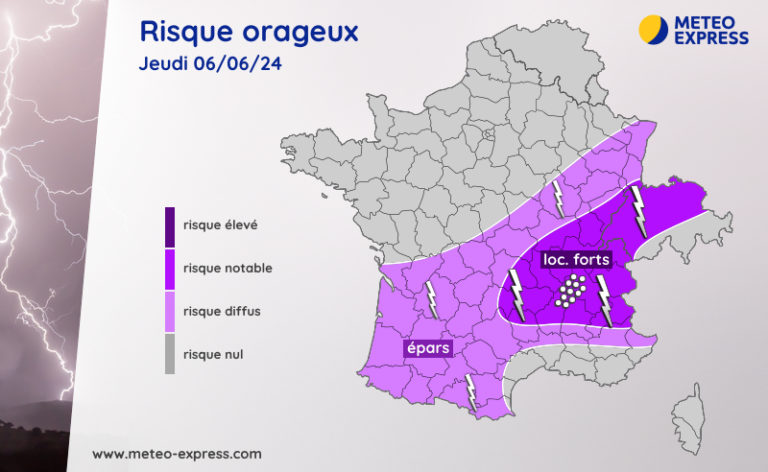 Risque de forts orages entre jeudi et dimanche Météo Express