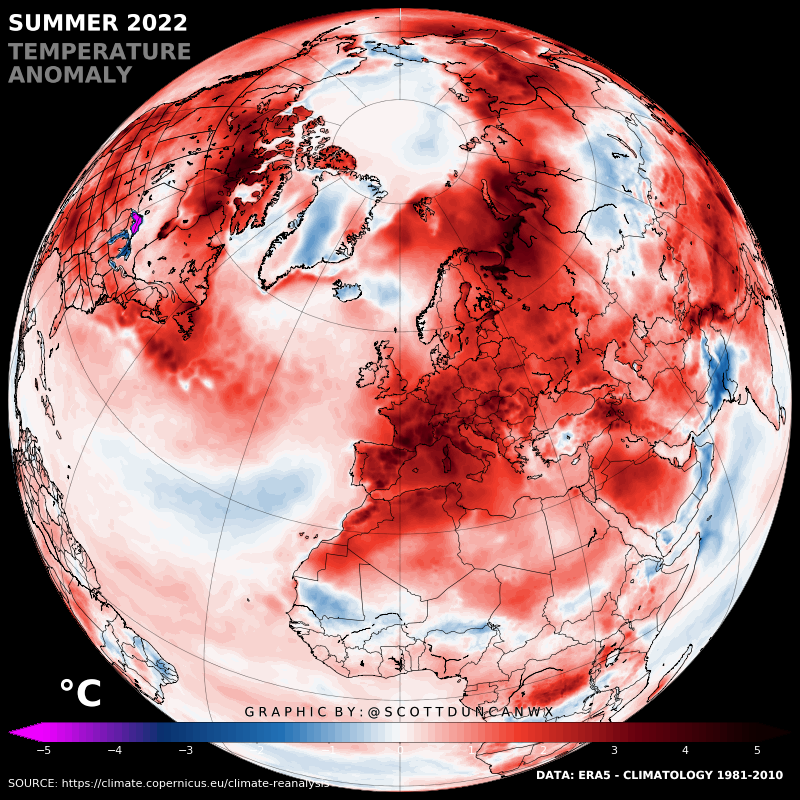 Anomalie thermique de l'été 2022