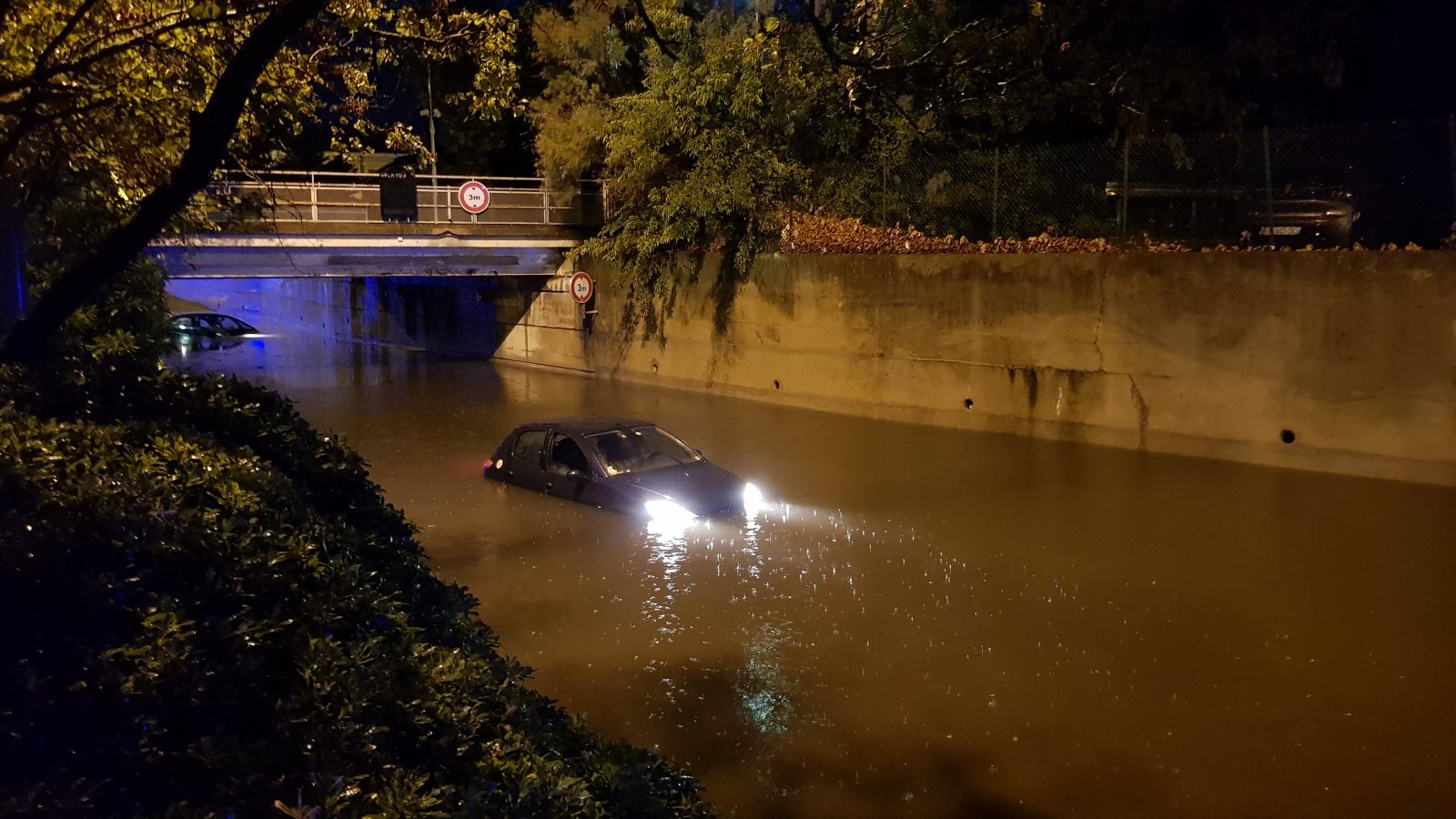 Inondations après l'orage à Montélimar ce 13 septembre