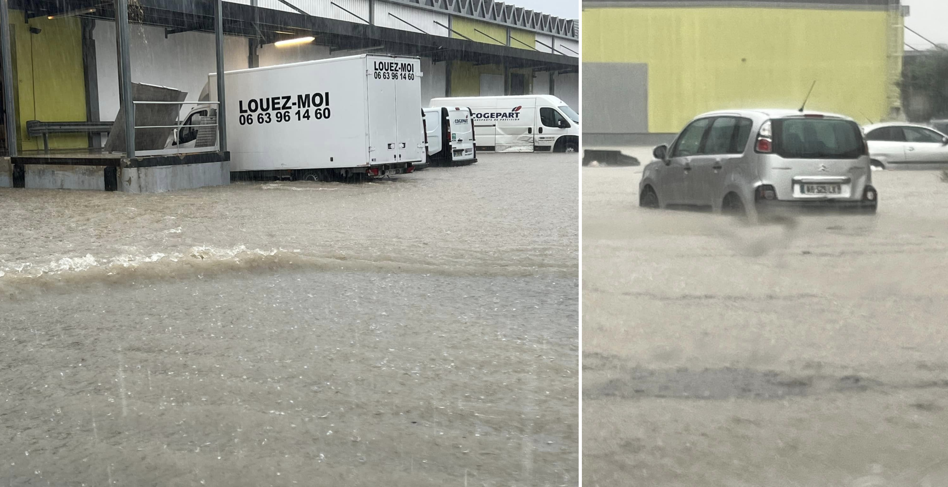 Inondations à Vendargues ce lundi 14 novembre