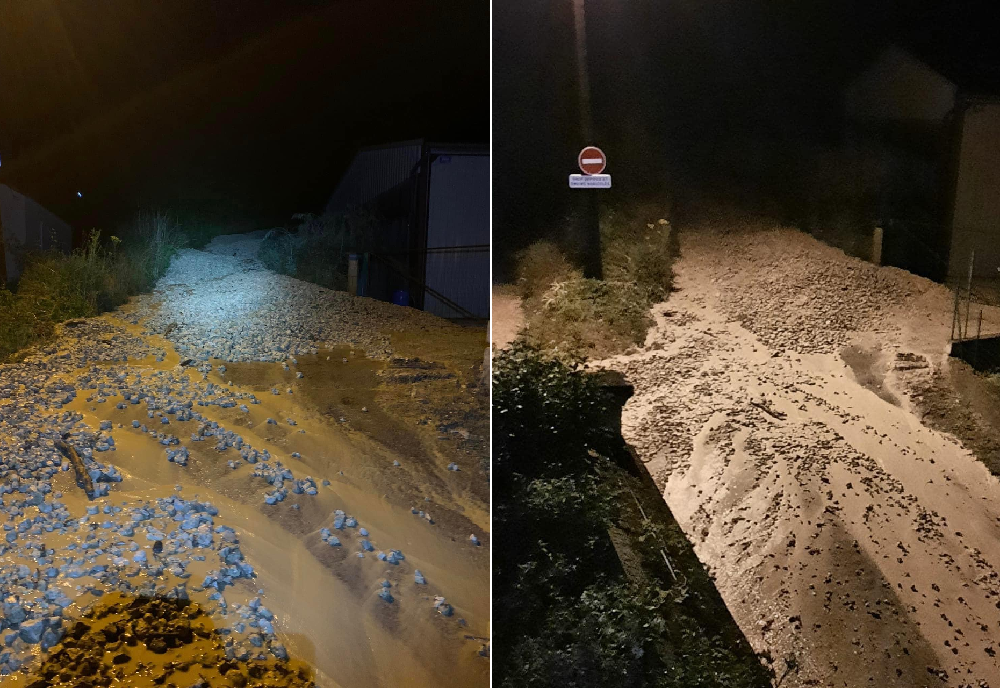Coulées de boue à Chablis (89) le soir du mercredi 21 juin 2023