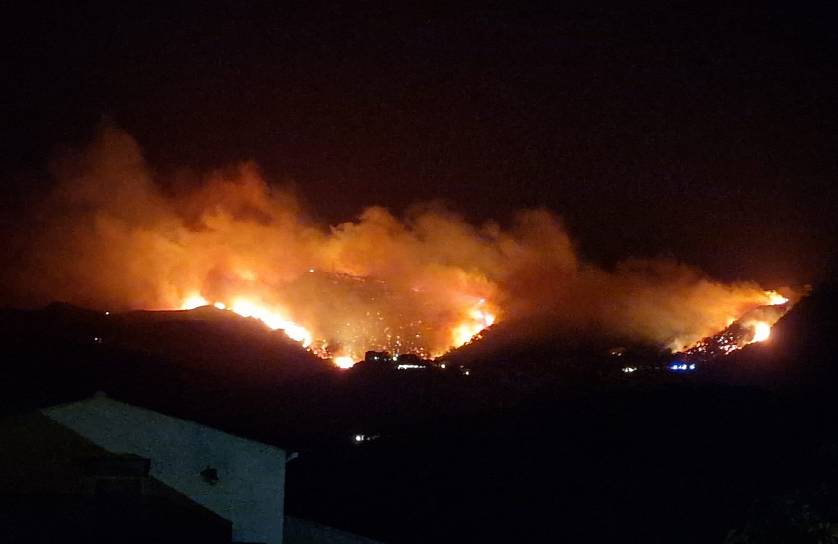 Incendie à Pigna (2B) en nuit du mardi 25 au mercredi 26 juillet 2023