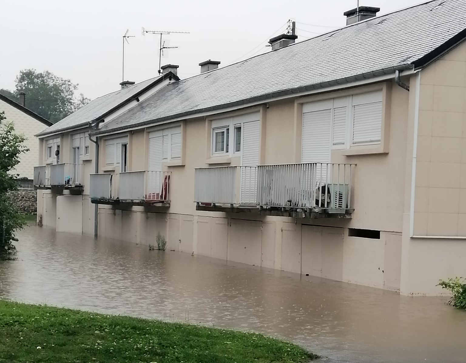 Inondations à Saint-Lô (50) ce jeudi 3 août 2023