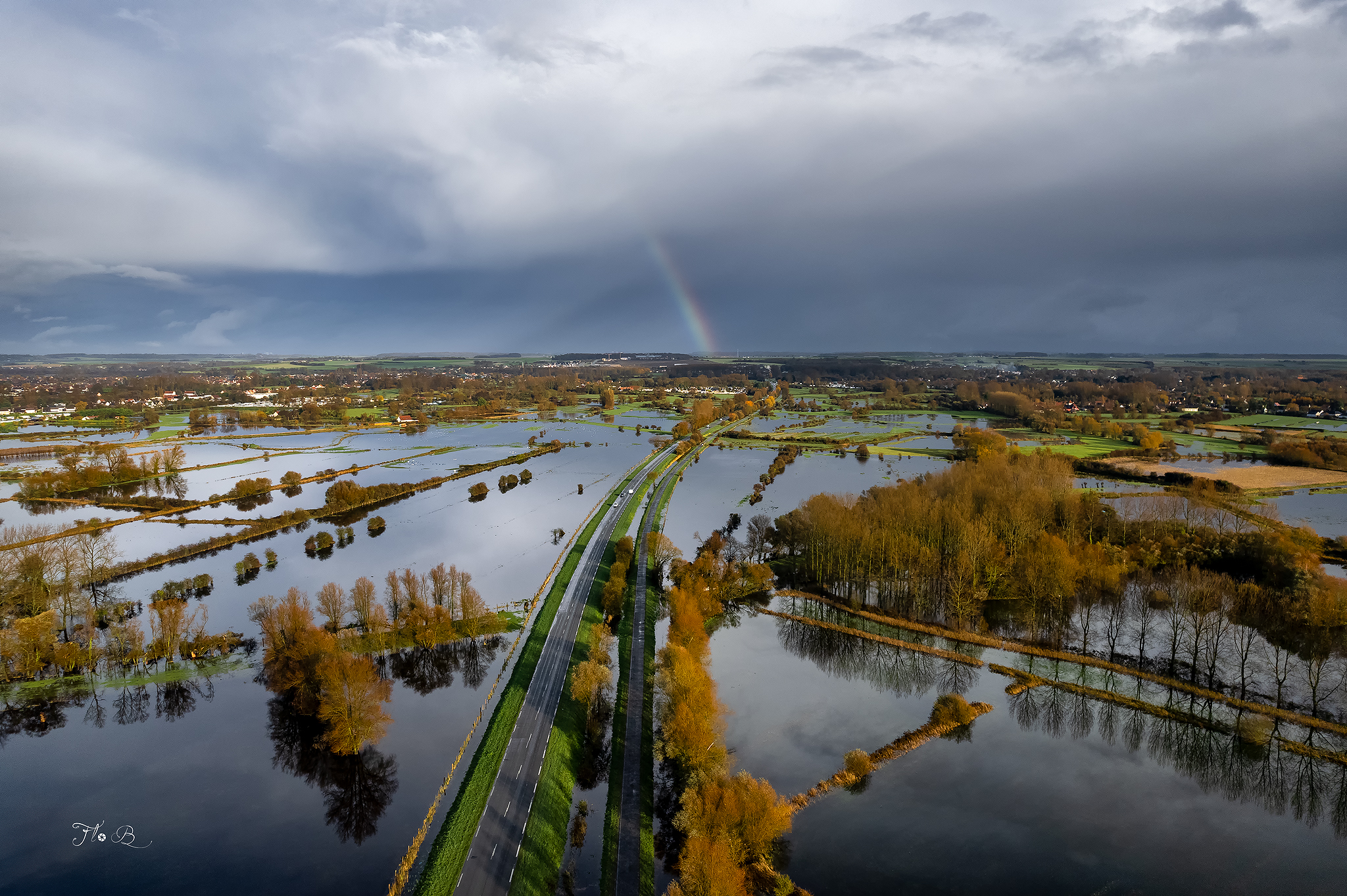 Inondations à Berck-sur-Mer (62) ce vendredi 10 novembre 2023