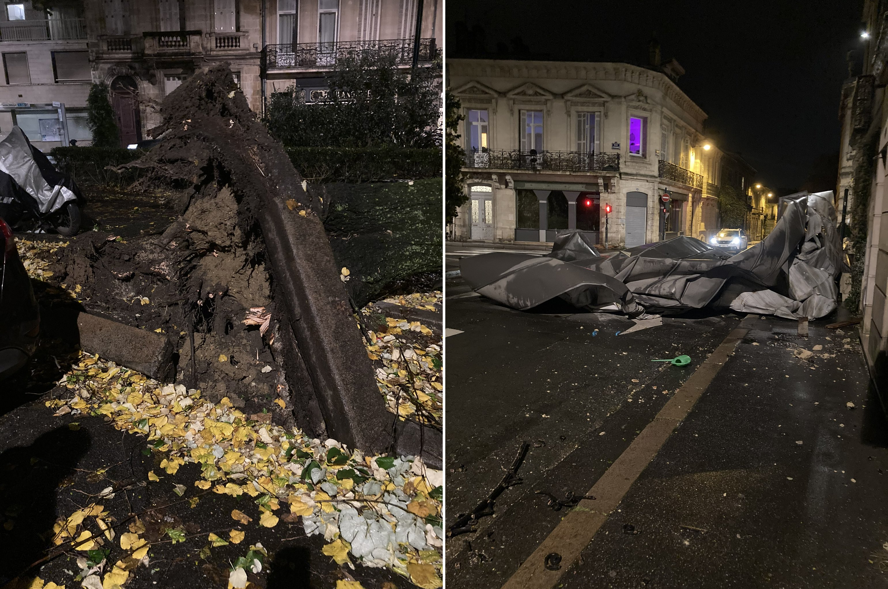 Dégâts de la tempête Domingos à Bordeaux (33)