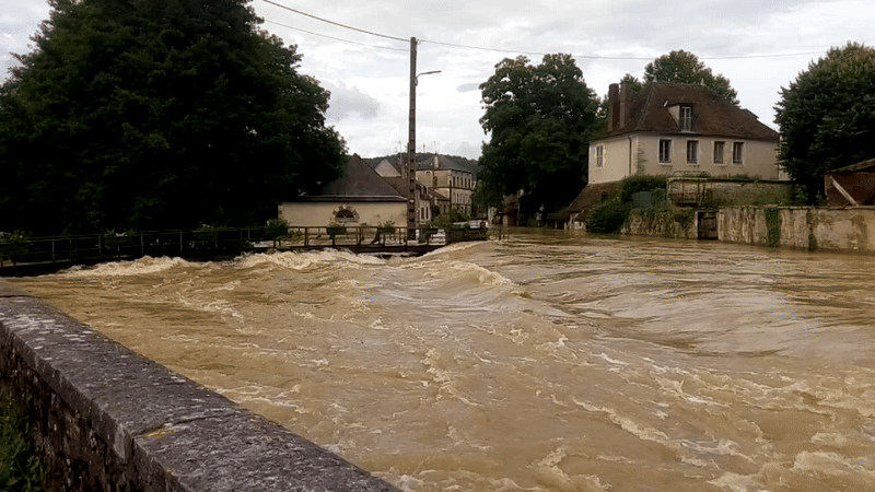 Crue de l'Yonne à Clamecy (58) ce jeudi 20 juin 2024