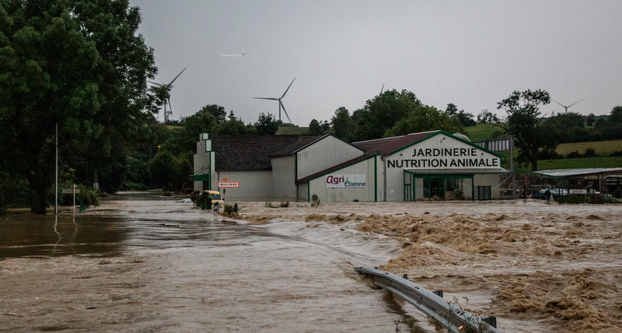 Graves inondations à Madonne-et-Lamerey (88) le jeudi 1er août 2024