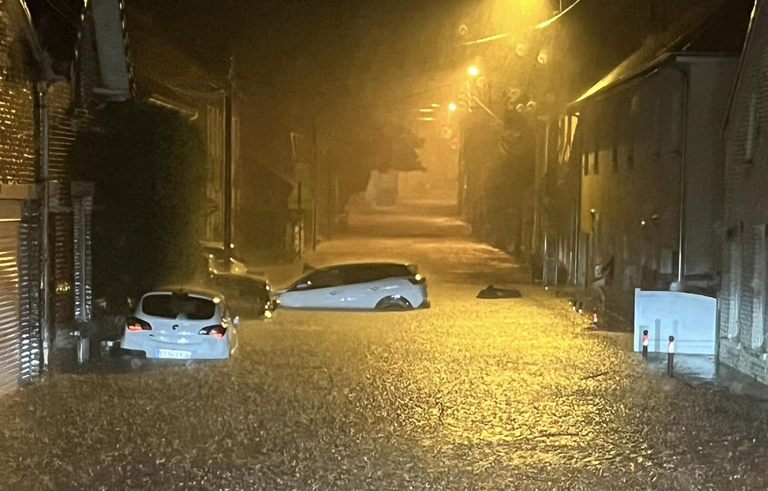 Importantes inondations à Lumbres (62) en nuit du mercredi 31 juillet au jeudi 1er août 2024