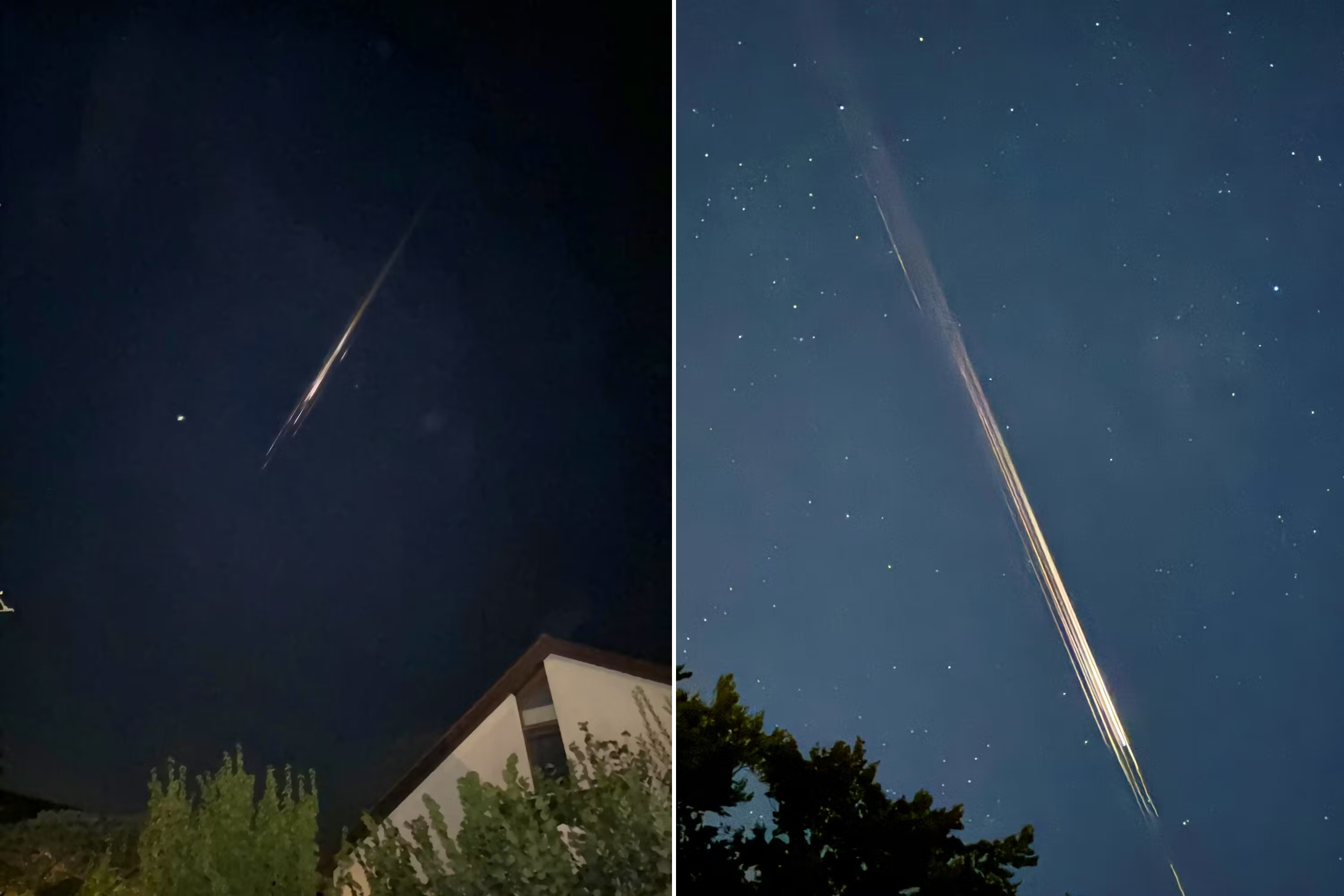 Les débris dans le ciel d'Allemagne ce soir du mardi 27 août 2024