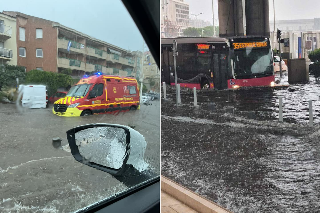 Orage diluvien et inondations à Marseille (13) le mercredi 4 septembre 2024