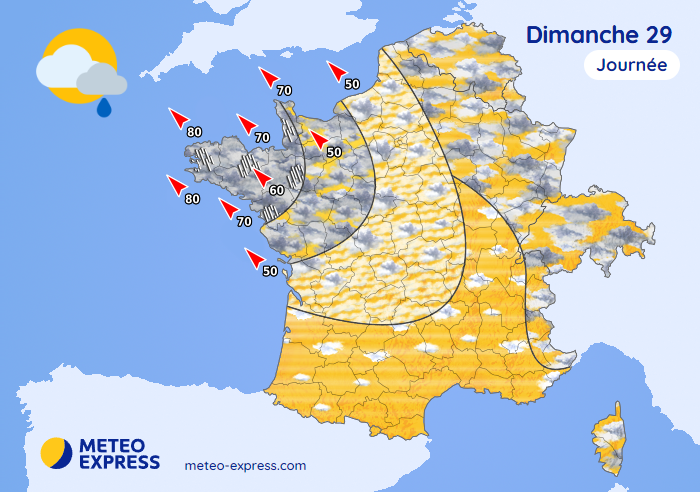 Météo pour le dimanche 29 septembre 2024