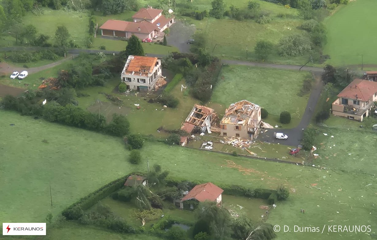 Gros dégâts à Roche-en-Forez (42) ce dimanche 1er juin 2025