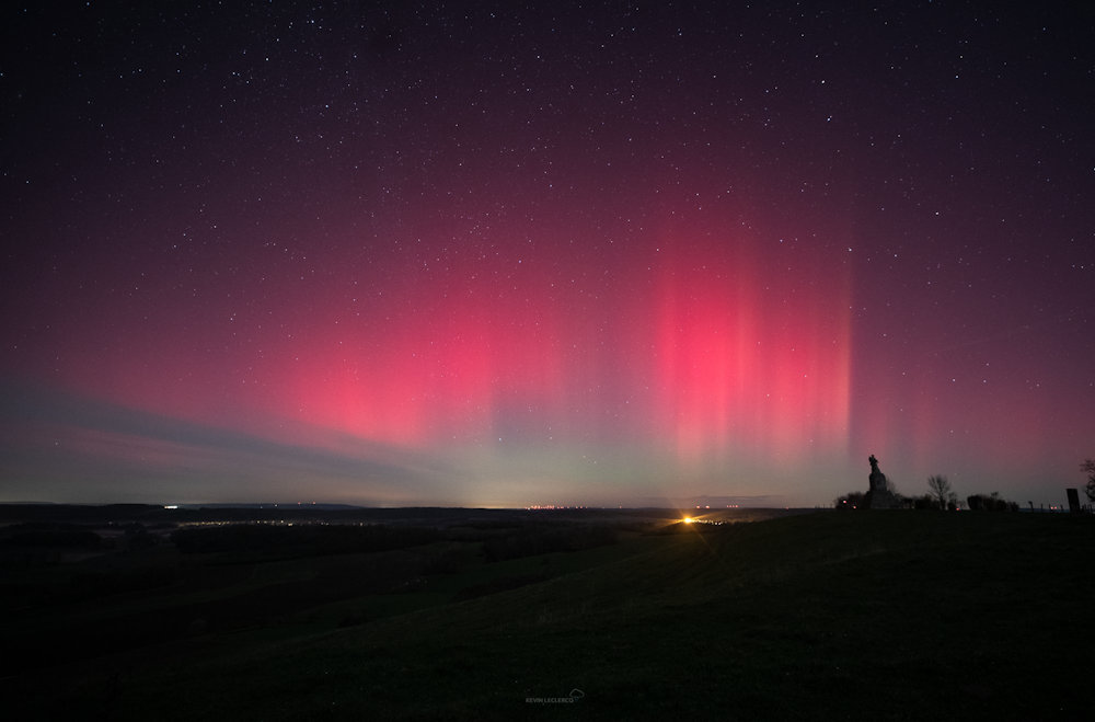 Aurores boréales depuis Vitrimont (54) ce mercredi 12 novembre 2025