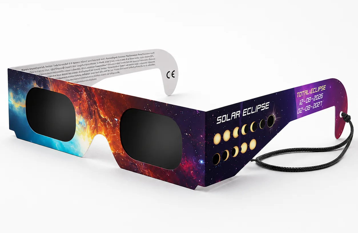 Les lunettes spéciales éclipse sont obligatoires pour ne pas endommager les yeux